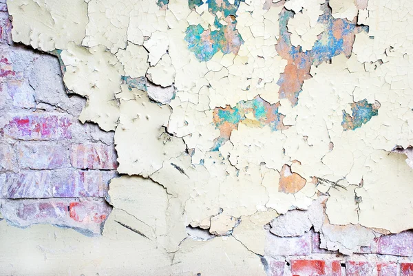 Alte Farbe blättert von der Wand — Stockfoto
