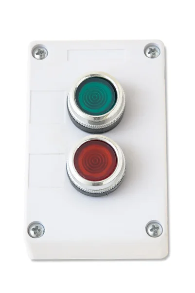 Botones verdes y rojos —  Fotos de Stock