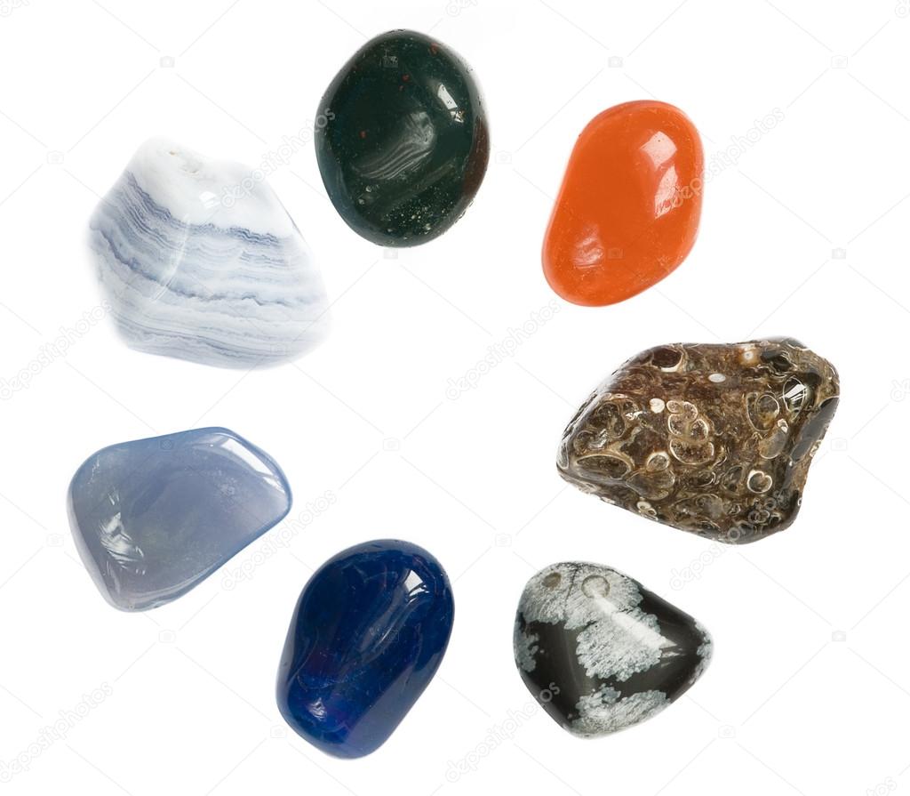 multi-colored pebbles