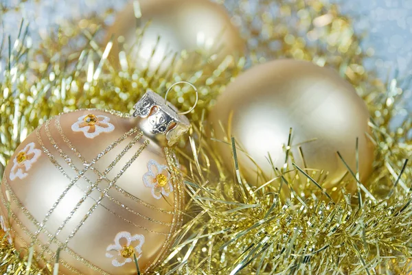 Golden christmas decoration — Stock Photo, Image