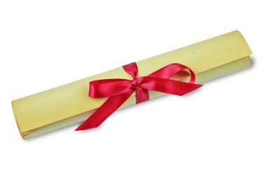 Beyaz arka plan üzerinde kaydırma