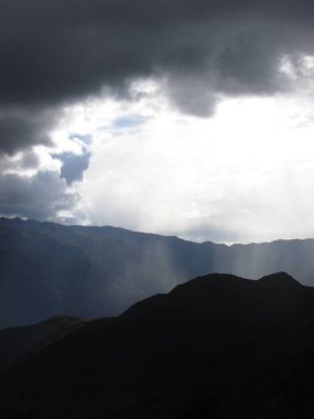 Cusco bölgesindeki doğa ve dağlar, Peru. doğa fotoğrafçılığı