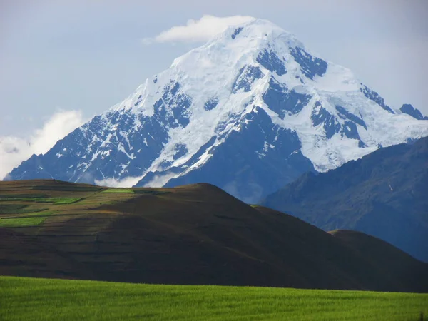 Berge Und Schnee Maras Cusco Peru Gebirge — Stockfoto