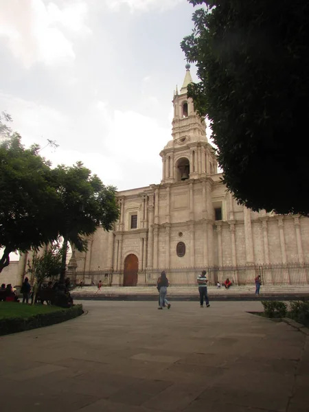 Iglesia Ciudad Arequipa Fotografa Viaje — Foto de Stock