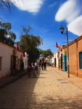 San Pedro de Atacama, Şili. Seyahat fotoğrafı.