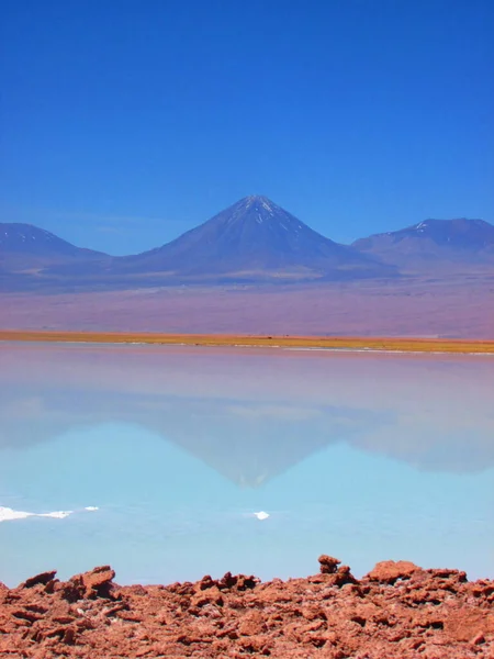 Laguna Tebinquiche San Pedro Atacama Chile 아타카마의 — 스톡 사진