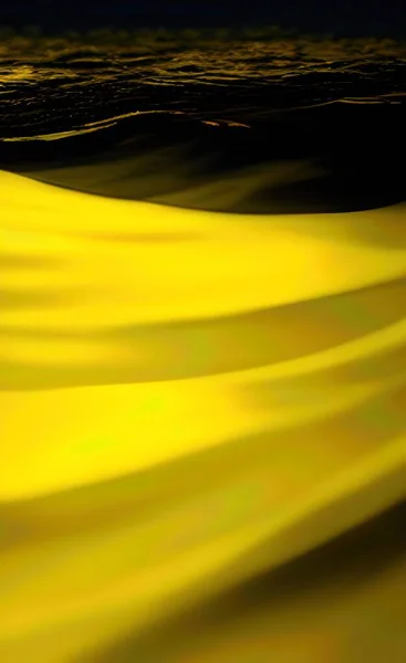 The illustration of abstract yellow wave background