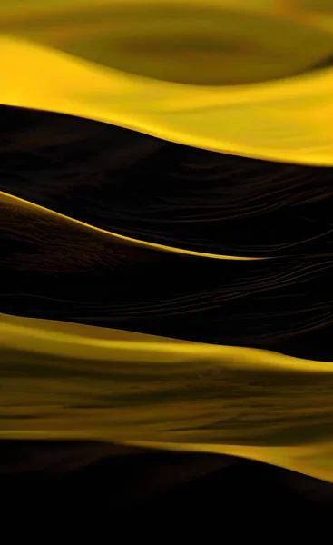 The illustration of abstract yellow wave background