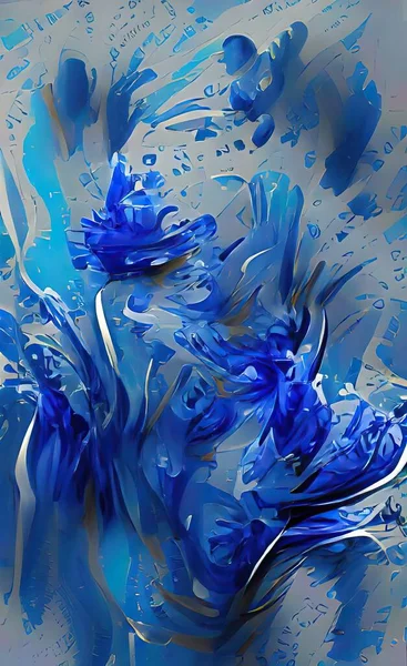 the illustration of abstract ink splash color background