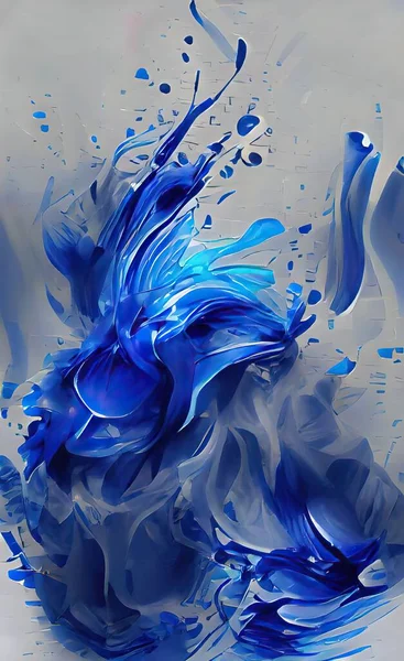 the illustration of abstract ink splash color background