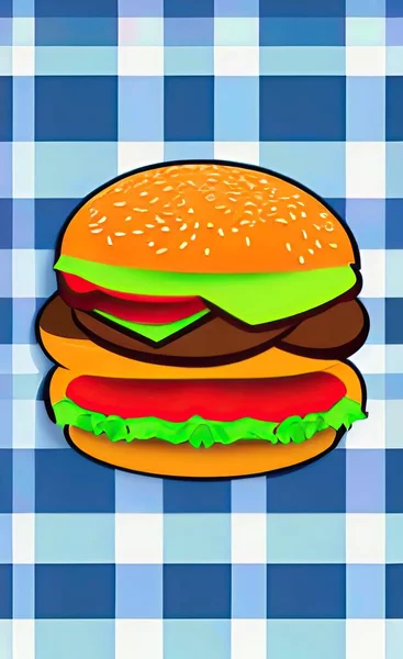 hamburger. burger. vector illustration.