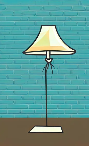 lamp icon on white background