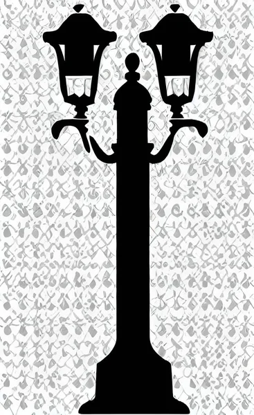 lantern, street lamp, vector illustration