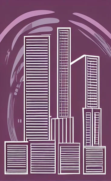 modern city building. vector illustration