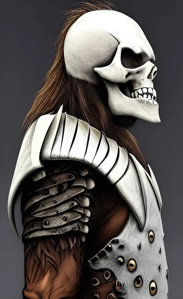 3d render of a female skull