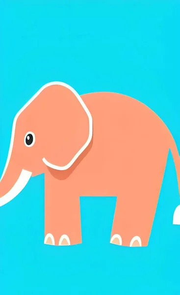 elephant icon. isometric of animal icons for web design isolated on white background