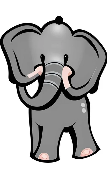 cute cartoon elephant with heart