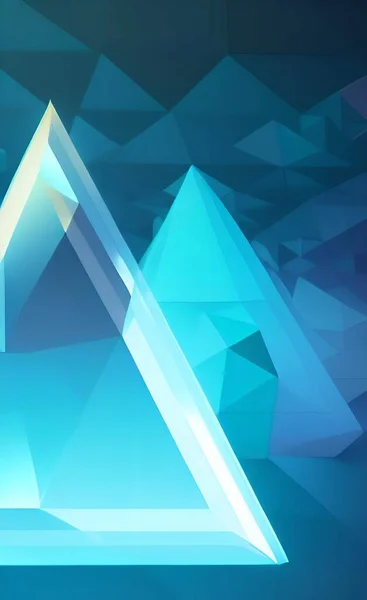 abstract background with blue and white triangles. vector illustration
