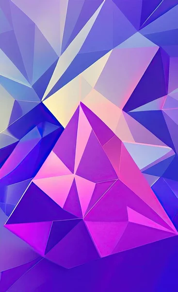 abstract background with triangles. 3d render illustration