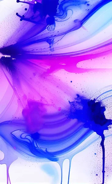 abstract background with oil paints streaks and splashes