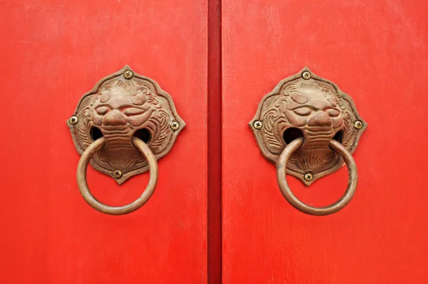 Ancient style door handles — Stock Photo, Image