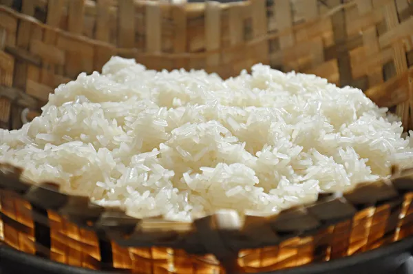 Klibbigt ris — Stockfoto