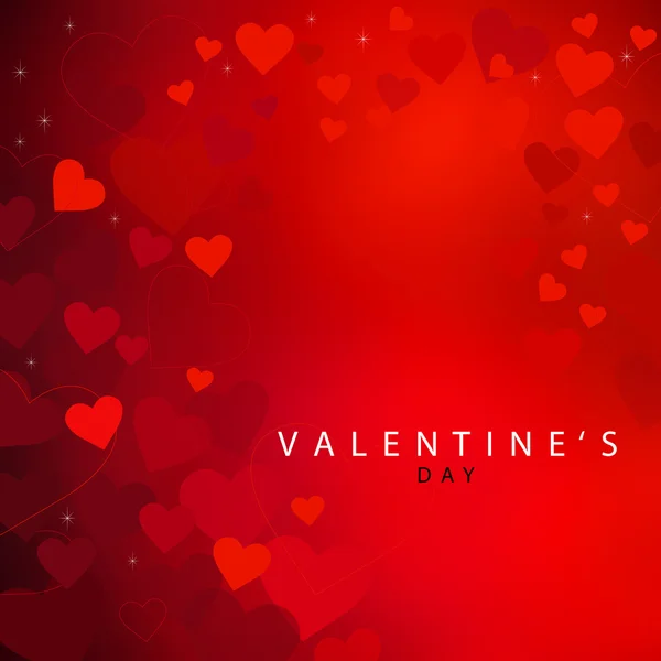 Fondo rojo del corazón para el día de San Valentín — Foto de Stock