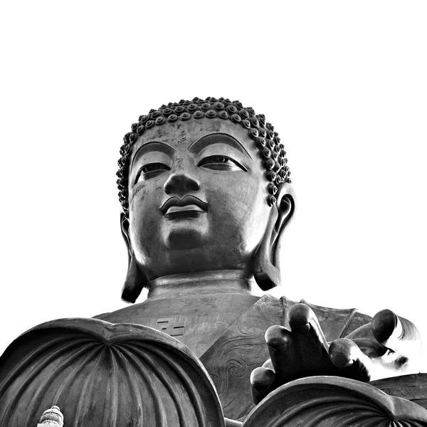 Тайский загар или большая статуя Будды на острове Лантау - Гонконг — стоковое фото