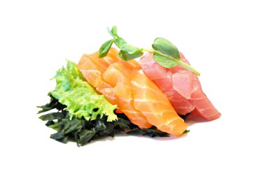 çiğ balık sebze ya da sashimi - Japon gıda