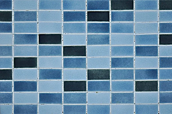 Velho padrão azulejo azul — Fotografia de Stock