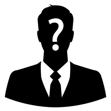 Anonymous business man icon clipart