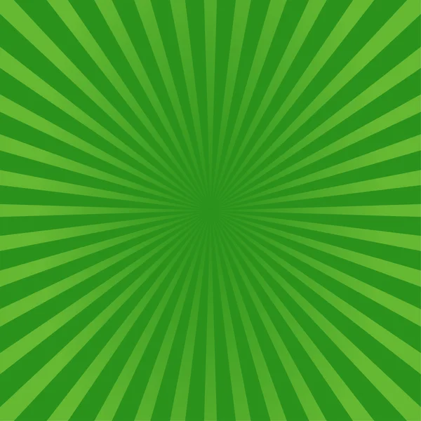 Sunburst stil fundal verde — Vector de stoc