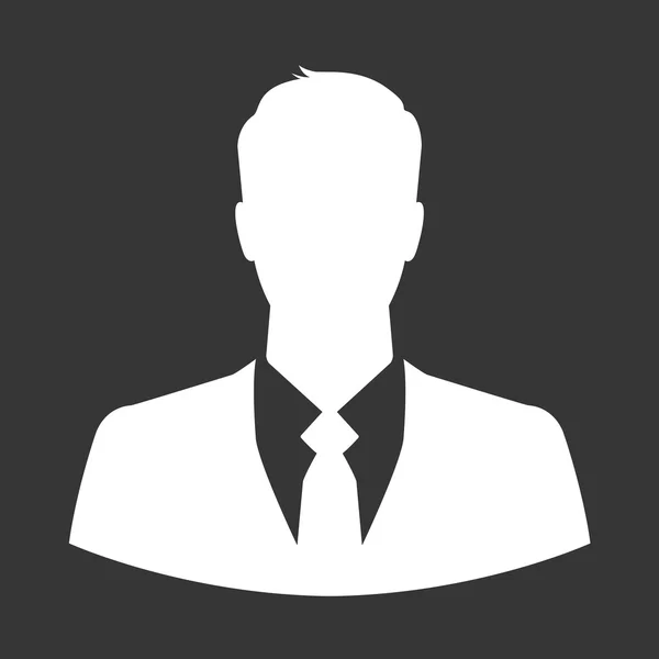 Hombre de negocios avatar foto de perfil — Archivo Imágenes Vectoriales