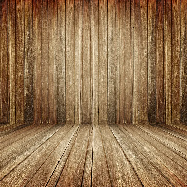 Brown wooden room background — Stock Photo, Image