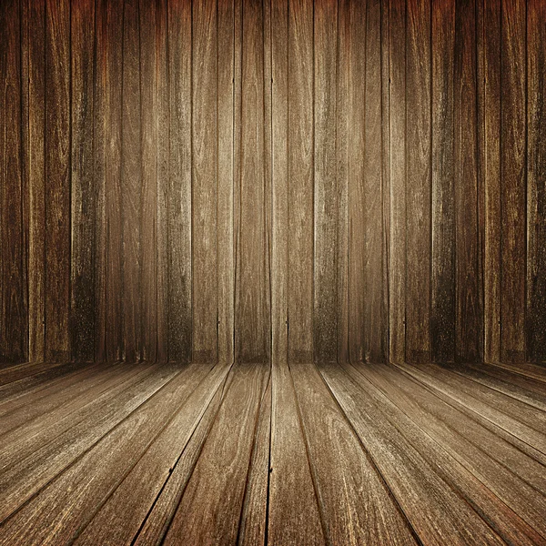 Brown wooden room background — Stock Photo, Image