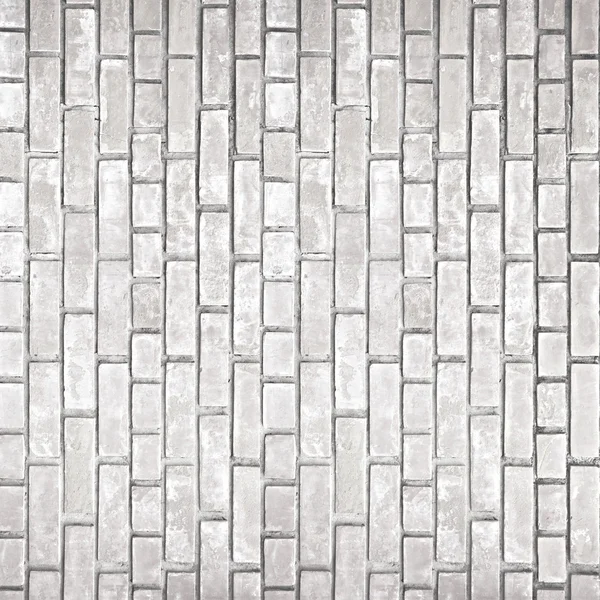 White gray brick wall texture — Stock Photo, Image