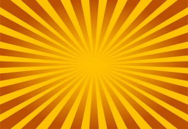 renkli sarı ve kahverengi ray sunburst stili arka plan