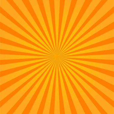Sunburst tarzı renkli portakal arka plan