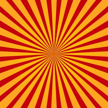 renkli sarı ve kırmızı ışın sunburst stili arka plan