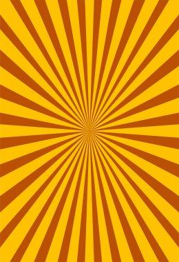 renkli sarı ve kahverengi ray sunburst stili arka plan