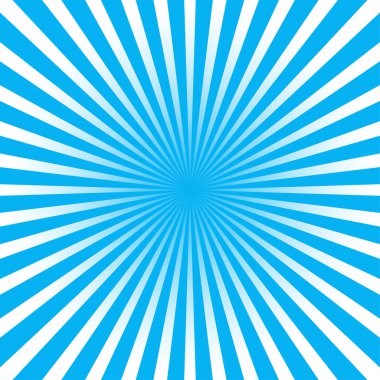 Colorful blue ray sunburst style abstract background clipart
