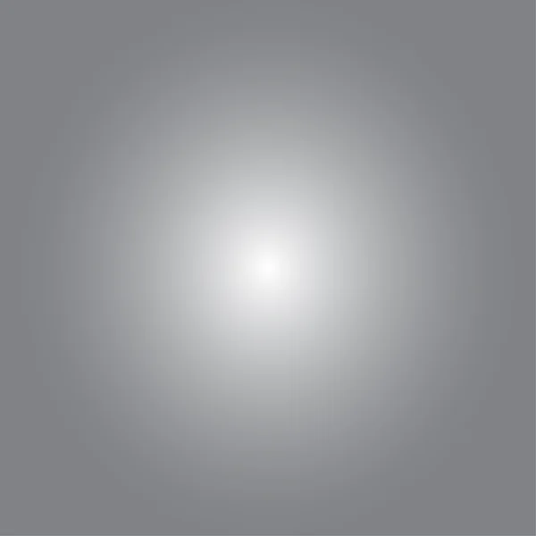 Fondo gris abstracto con luz blanca en el centro — Vector de stock