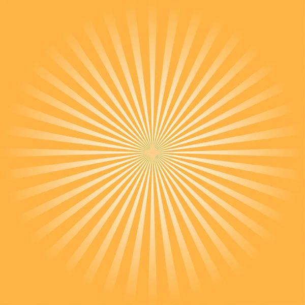 Colorful orange ray sunburst style abstract background — Stock Vector