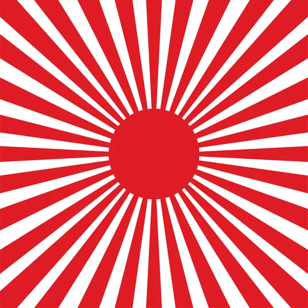 Färgglada röda och vita ray sunburst stil abstrakt bakgrund — Stock vektor