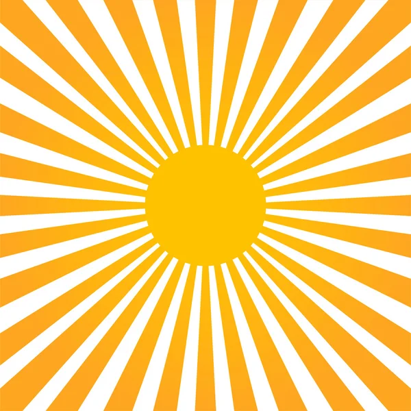 Colorido amarillo y naranja rayo sunburst estilo fondo abstracto — Archivo Imágenes Vectoriales