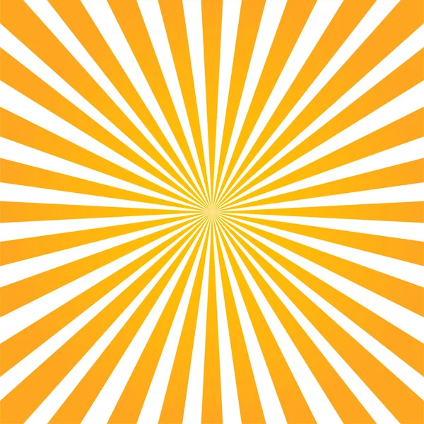 Kleurrijke oranje ray sunburst stijl abstracte achtergrond — Stockvector