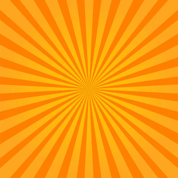 Sunburst stijl kleurrijke oranje abstracte achtergrond — Stockvector