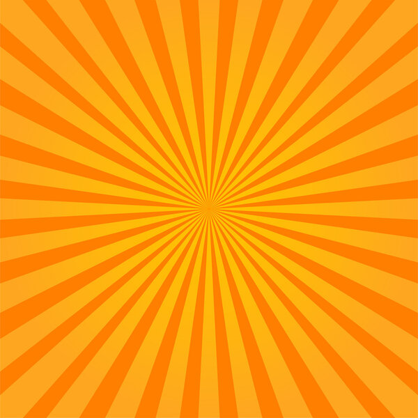 Sunburst style colorful orange abstract background