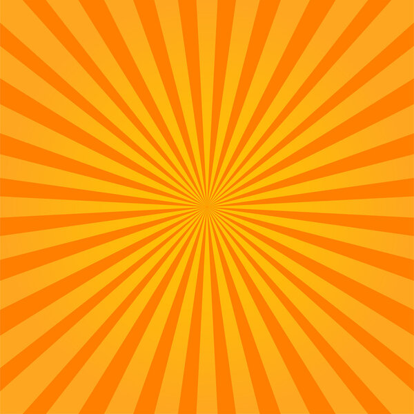 Sunburst style colorful orange abstract background