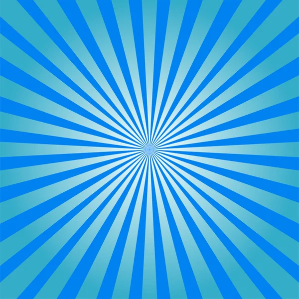 Bunte blaue Strahl Sunburst Stil abstrakten Hintergrund — Stockvektor